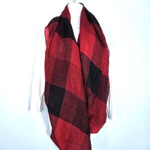 NWOT MixIt Black & Red Infinity Scarf